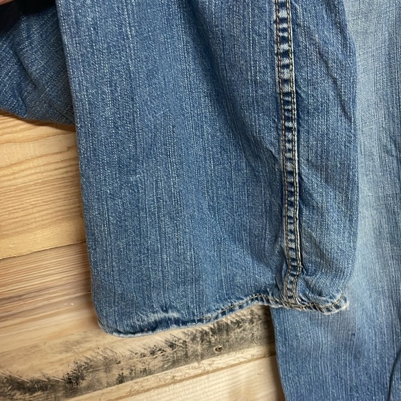 American Eagle Outfitters size 32X34 Low-rise Boot Medium Wash Soft Denim Jeans - Picture 5 of 12